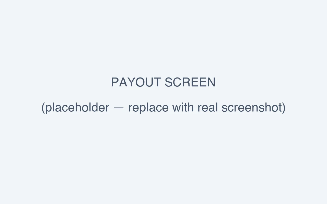 RefCampaign payout screen with commissions to approve via PayPal