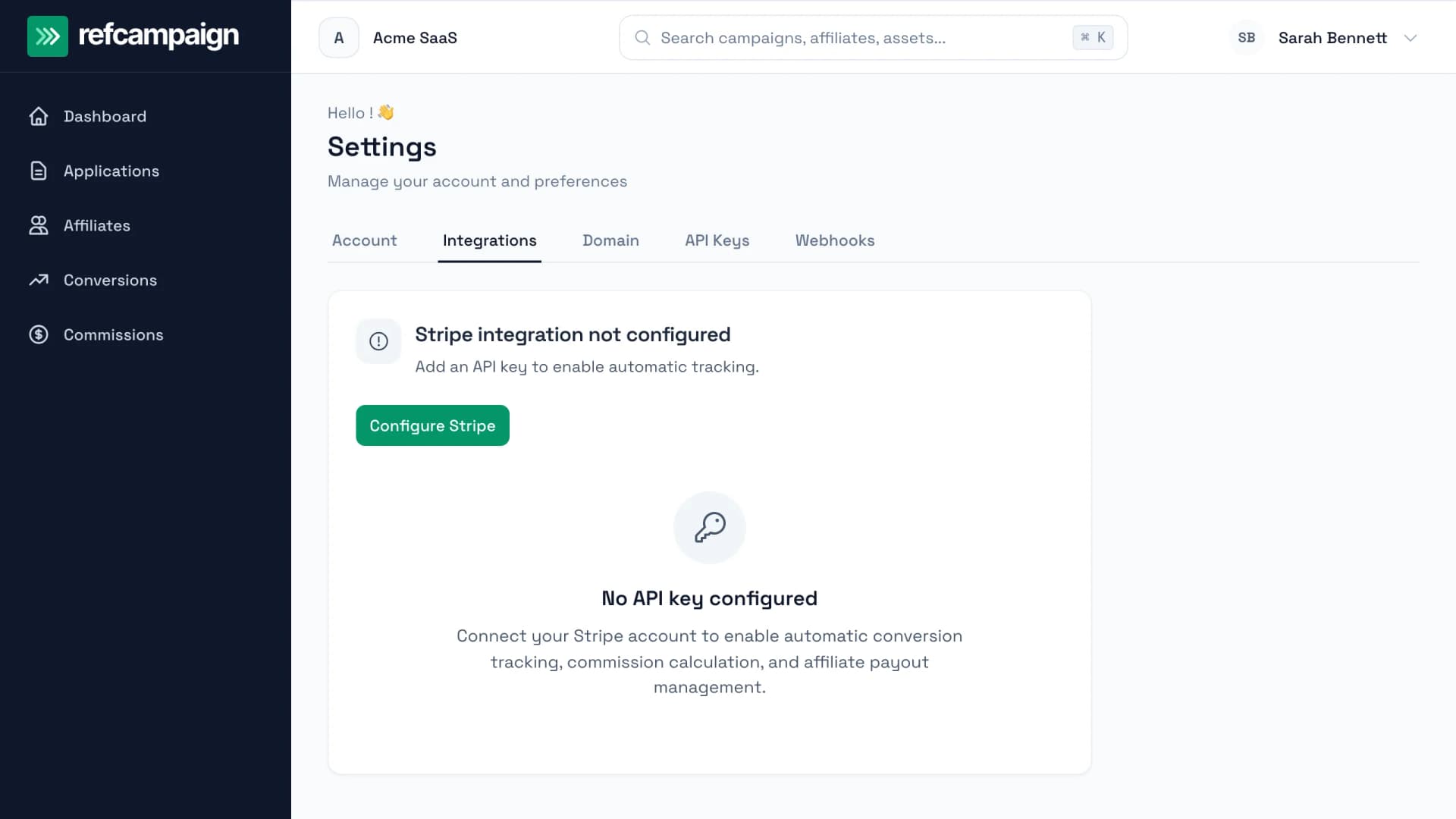 Connect Stripe